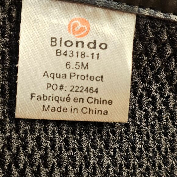 Blondo Enya Waterproof Black Leather Boots Women 6.5M Knee High, Full Zip - Picture 9 of 13